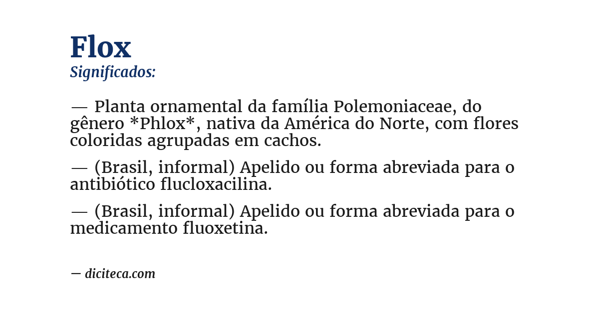 Significado de flox