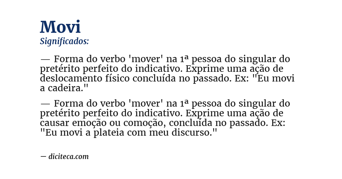 Significado de movi