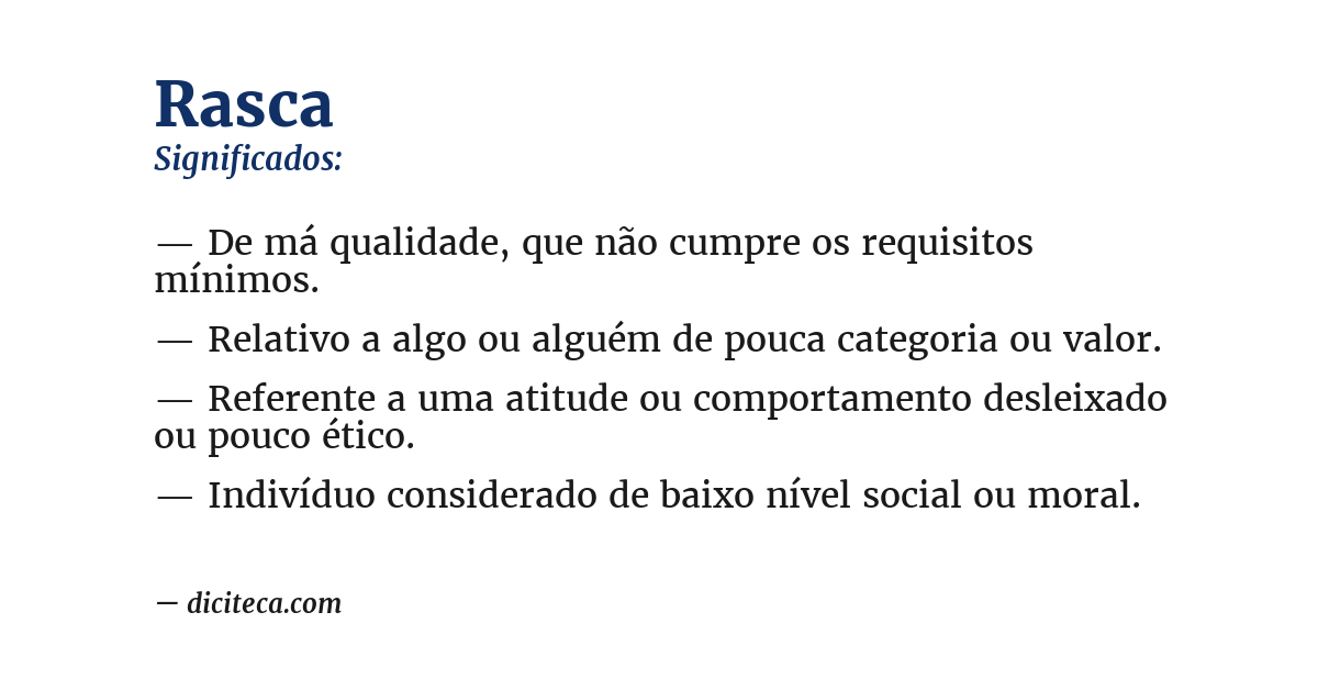 Significado de rasca