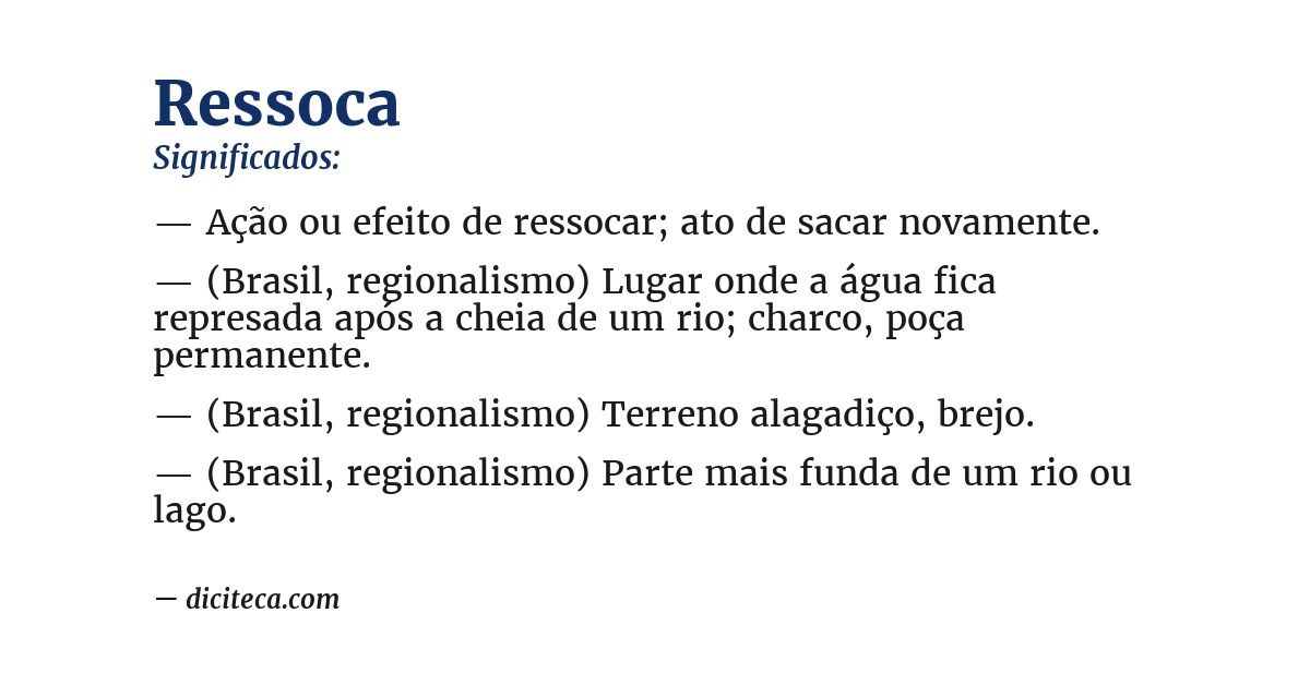 Significado de ressoca