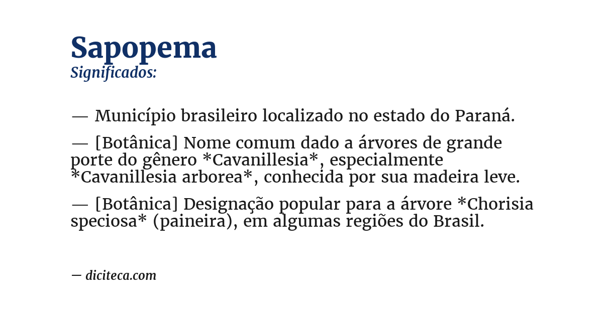 Significado de sapopema