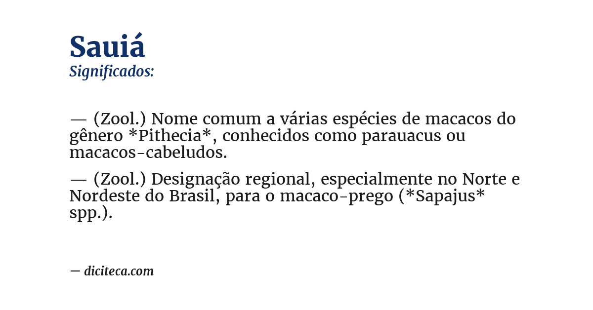 Significado de sauiá