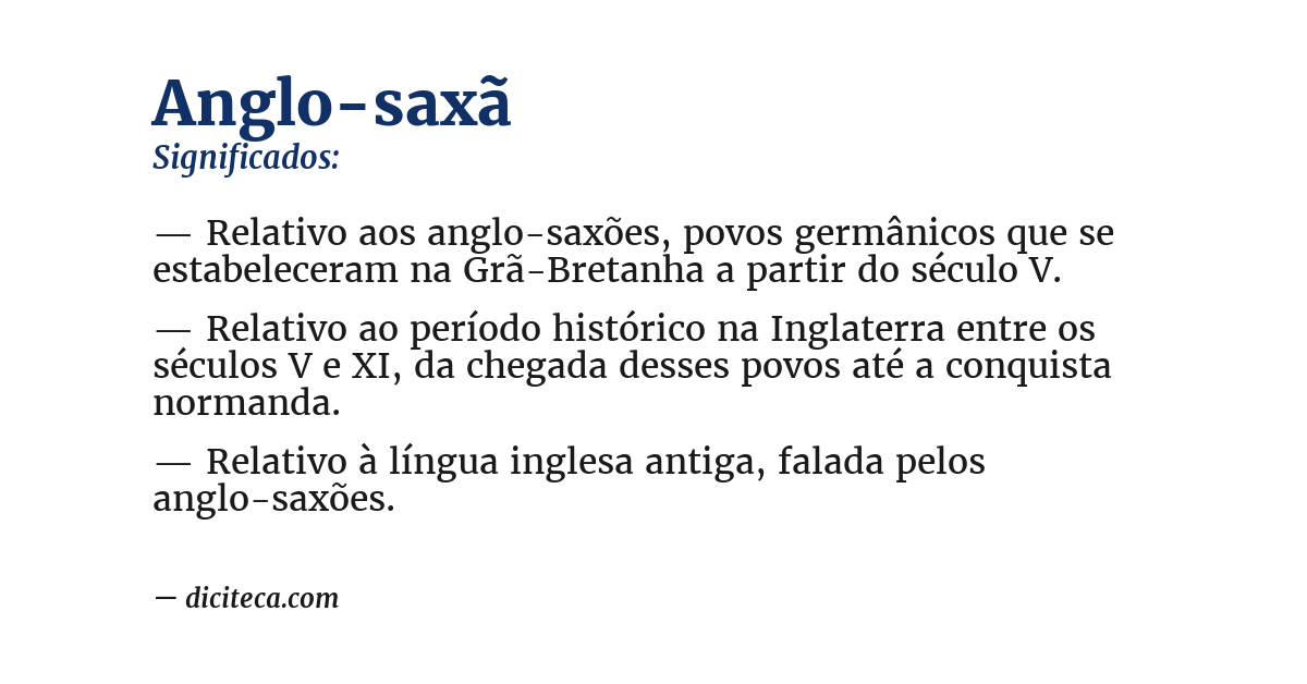 Significado de anglo-saxã