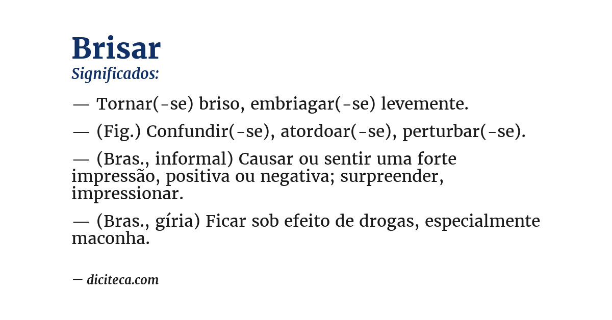 Significado de brisar