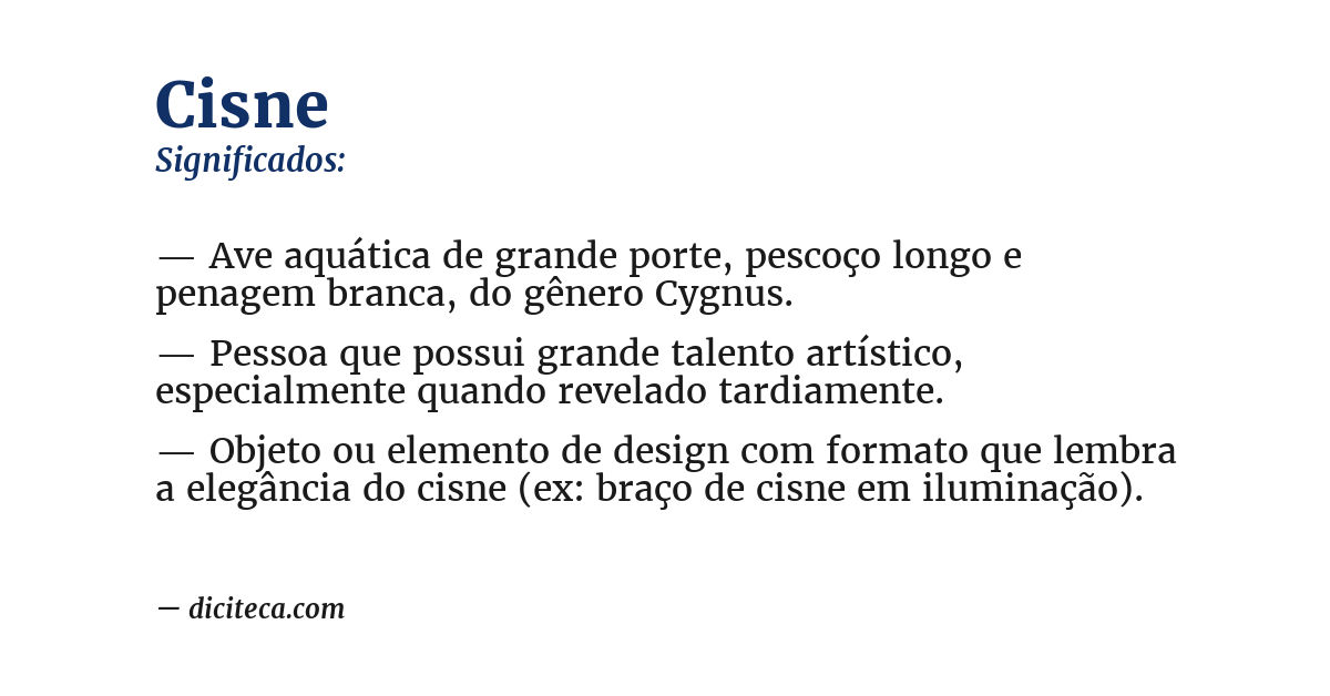 Significado de cisne