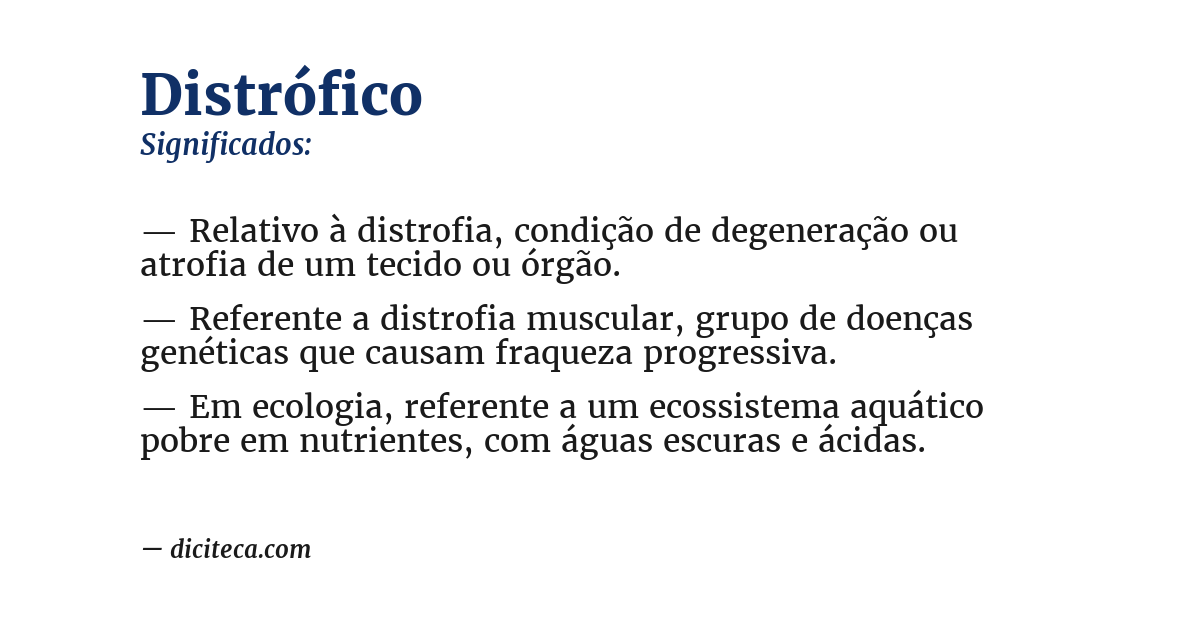 Significado de distrófico