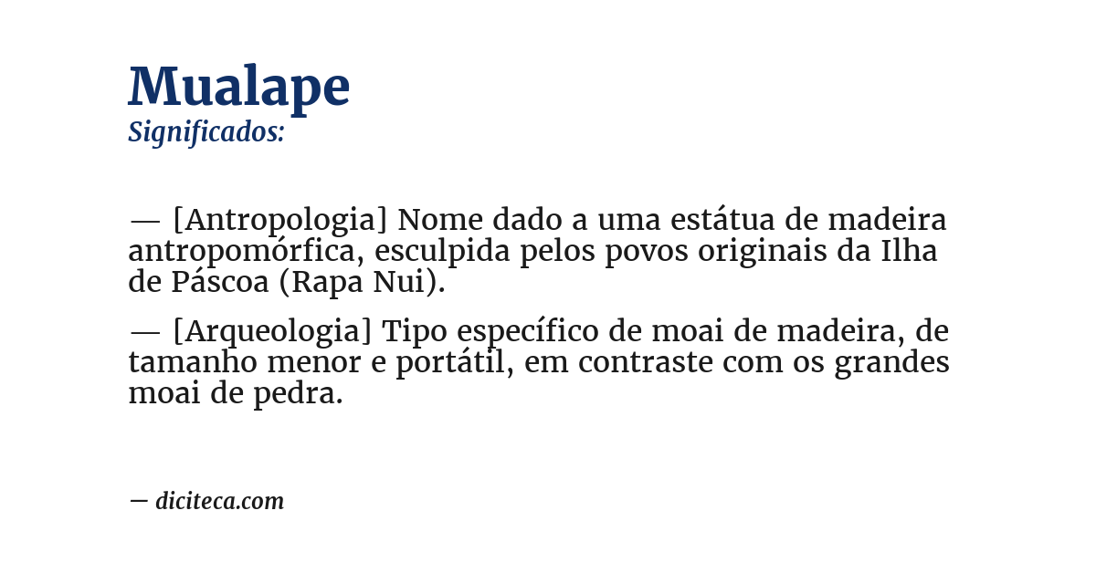 Significado de mualape