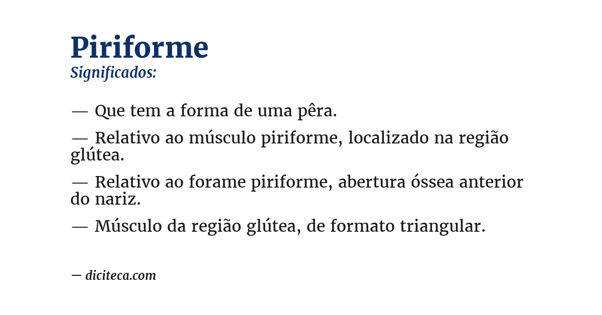 Significado de piriforme