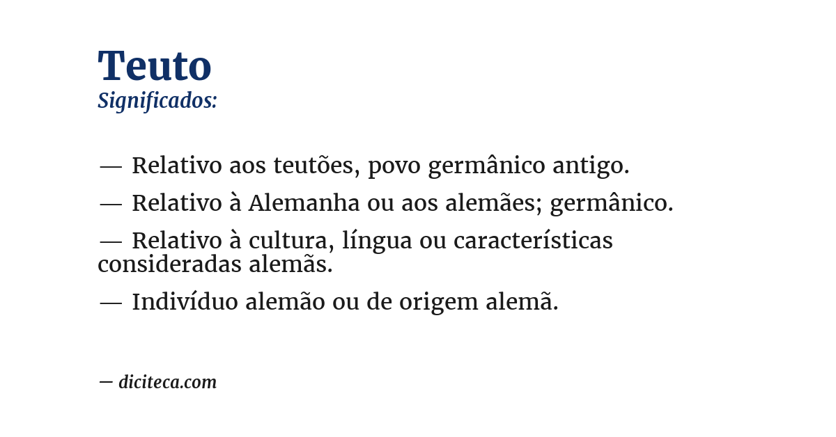 Significado de teuto