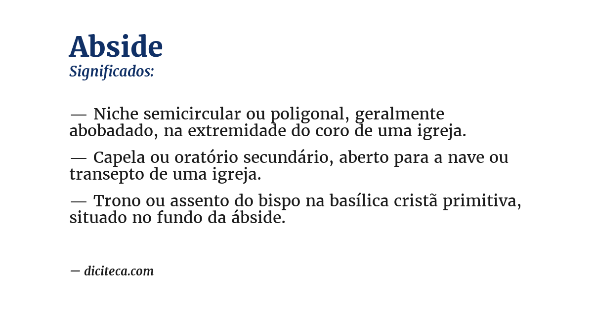 Significado de abside