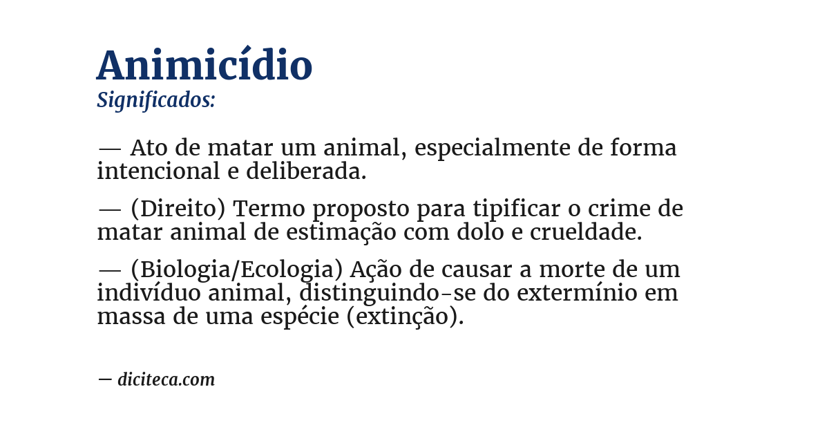 Significado de animicídio