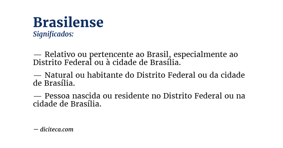 Significado de brasilense