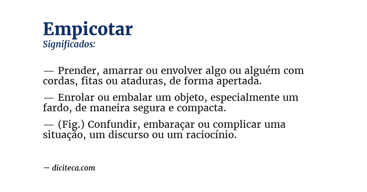 Significado de empicotar