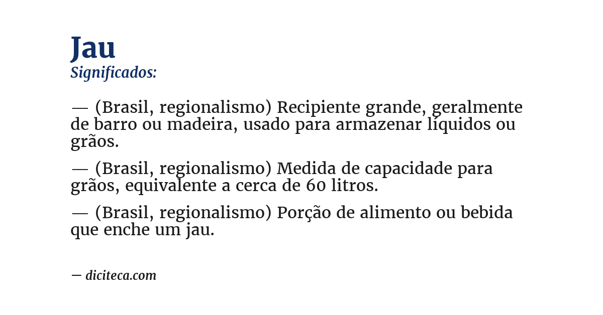 Significado de jau