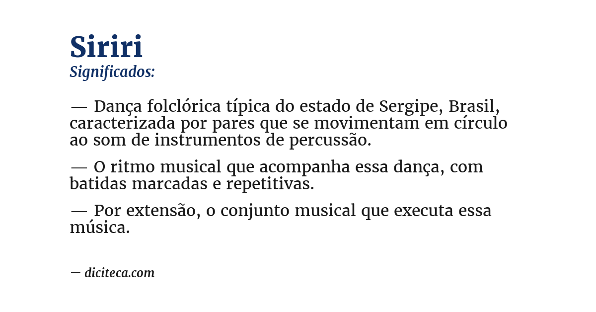 Significado de siriri