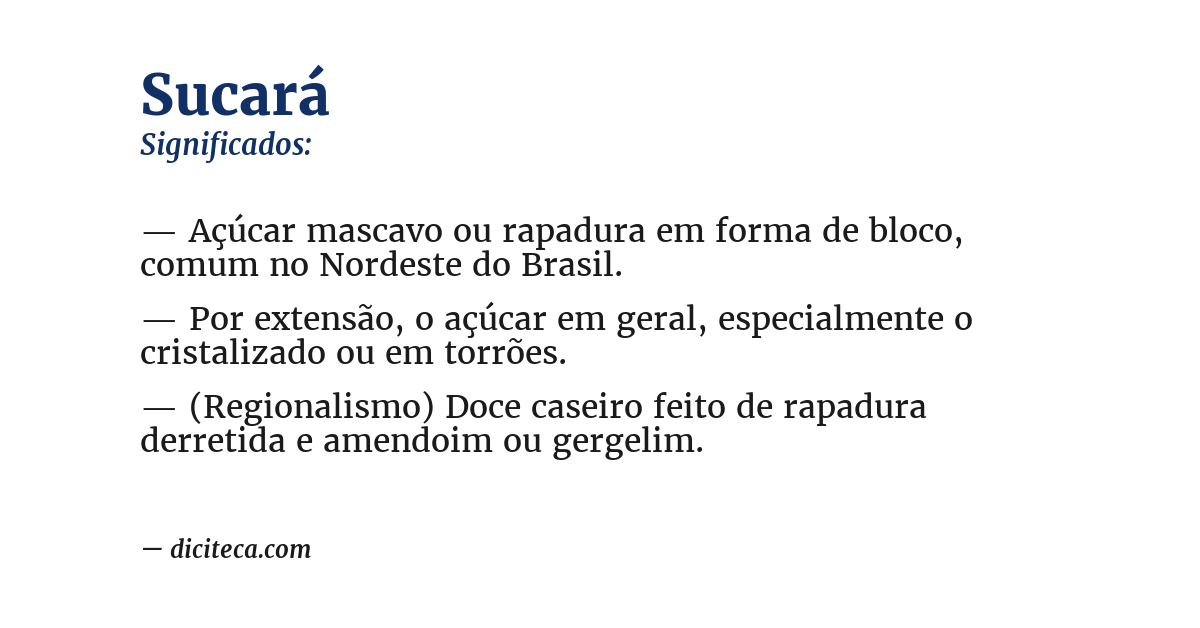 Significado de sucará