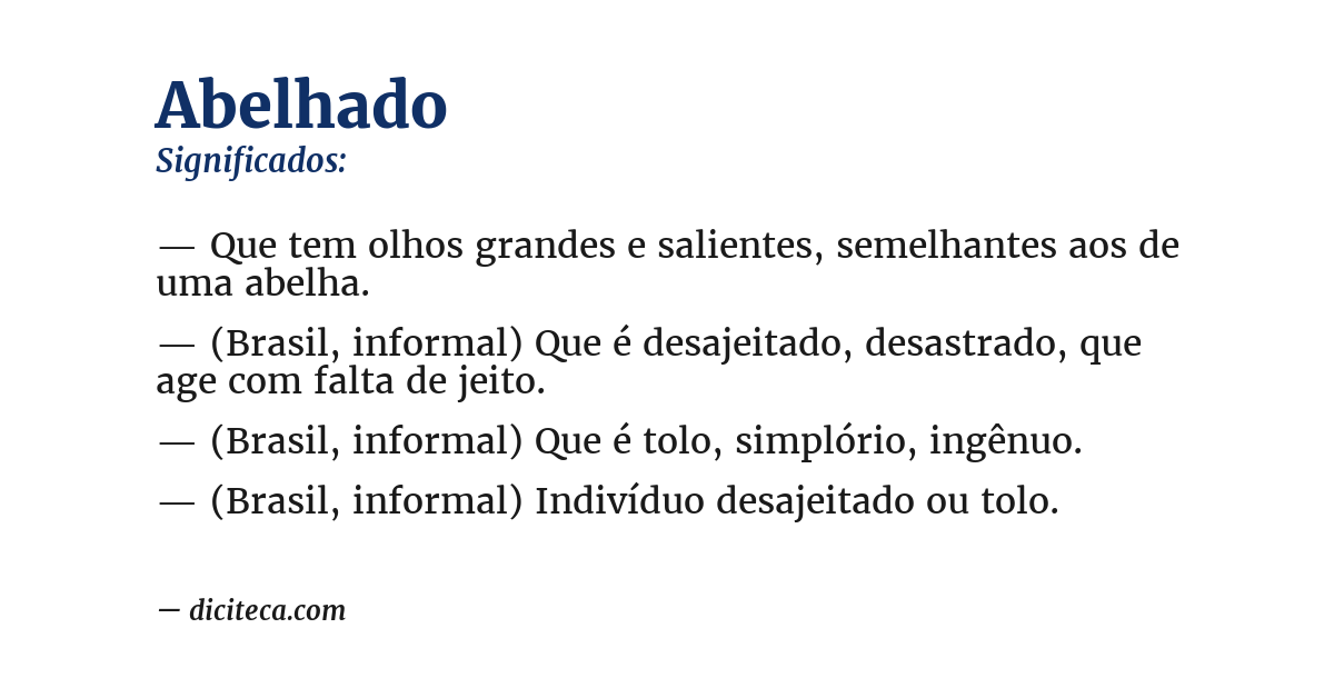 Significado de abelhado