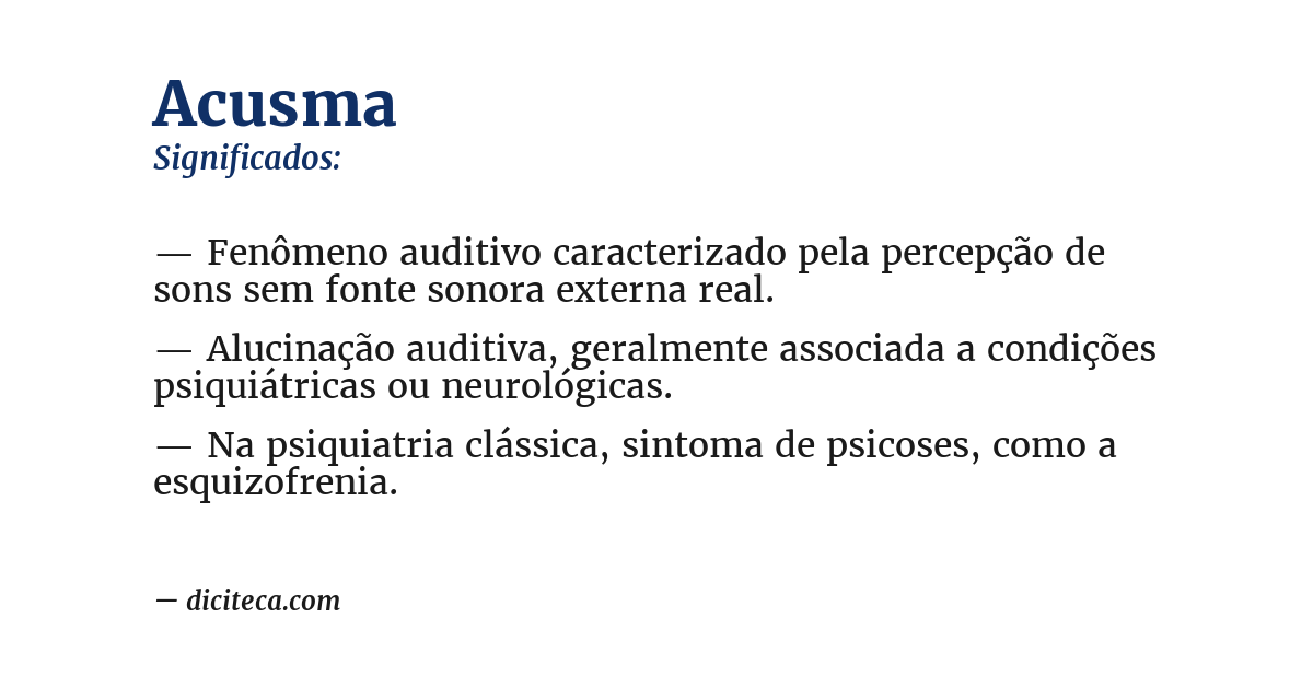 Significado de acusma