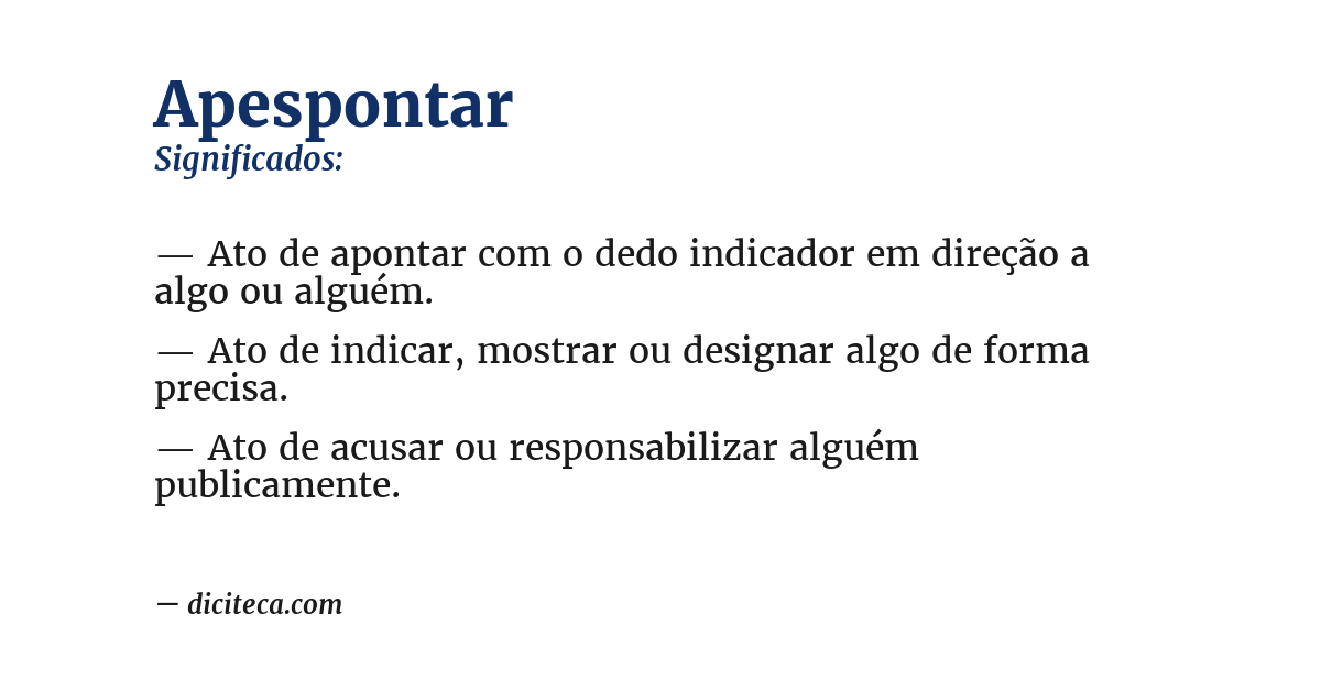 Significado de apespontar
