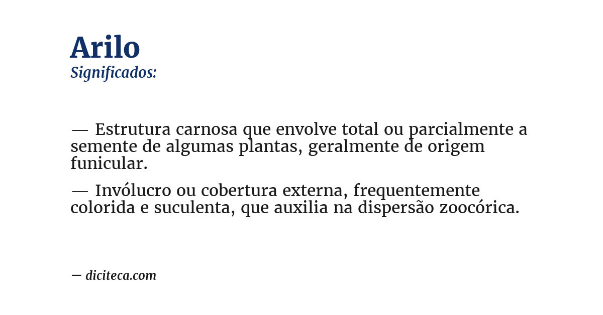 Significado de arilo