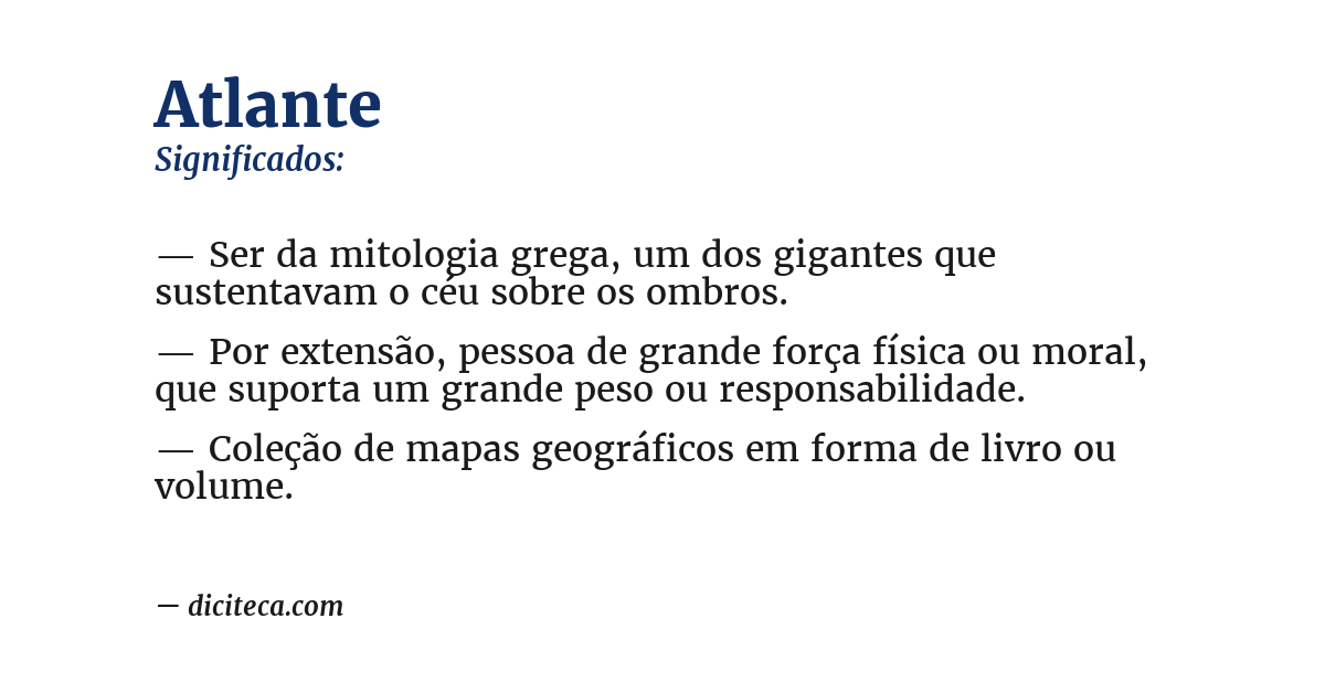 Significado de atlante