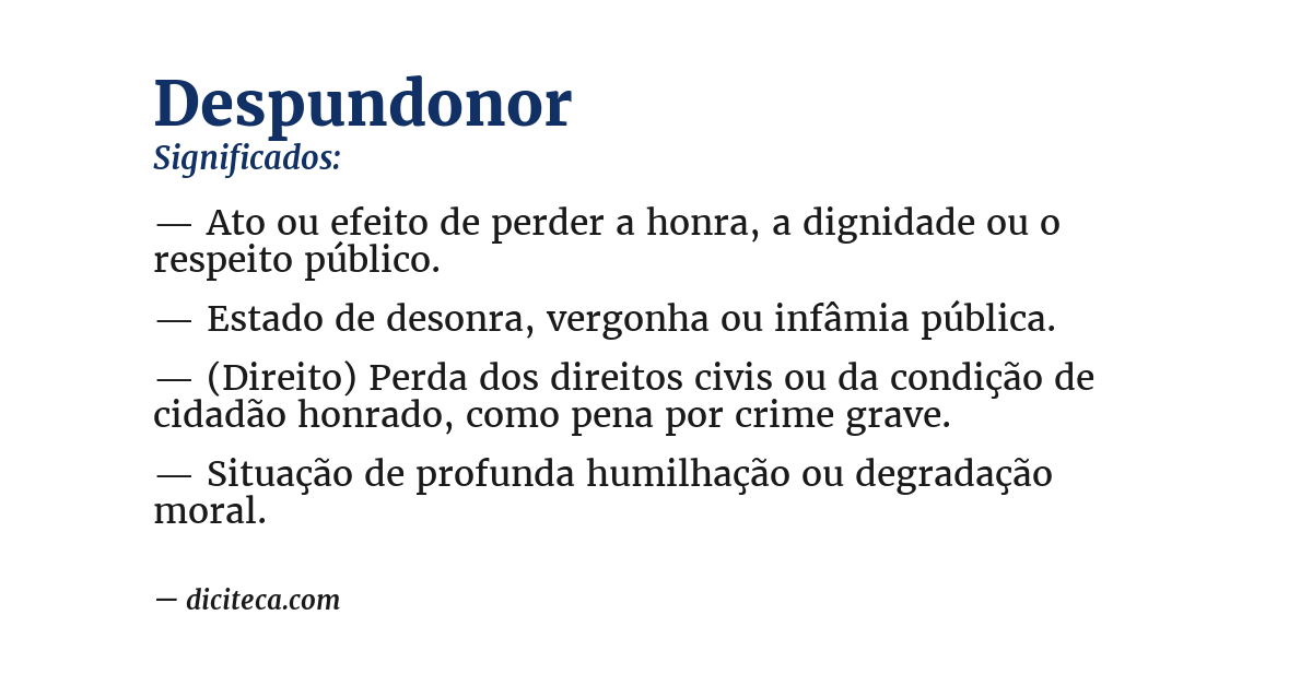 Significado de despundonor