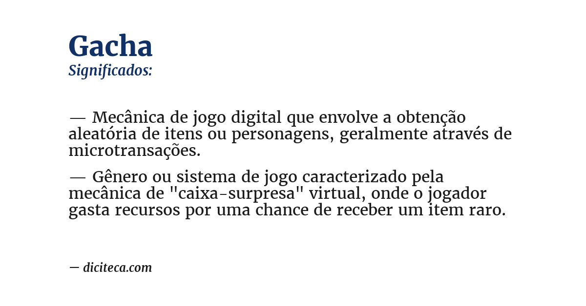 Significado de gacha