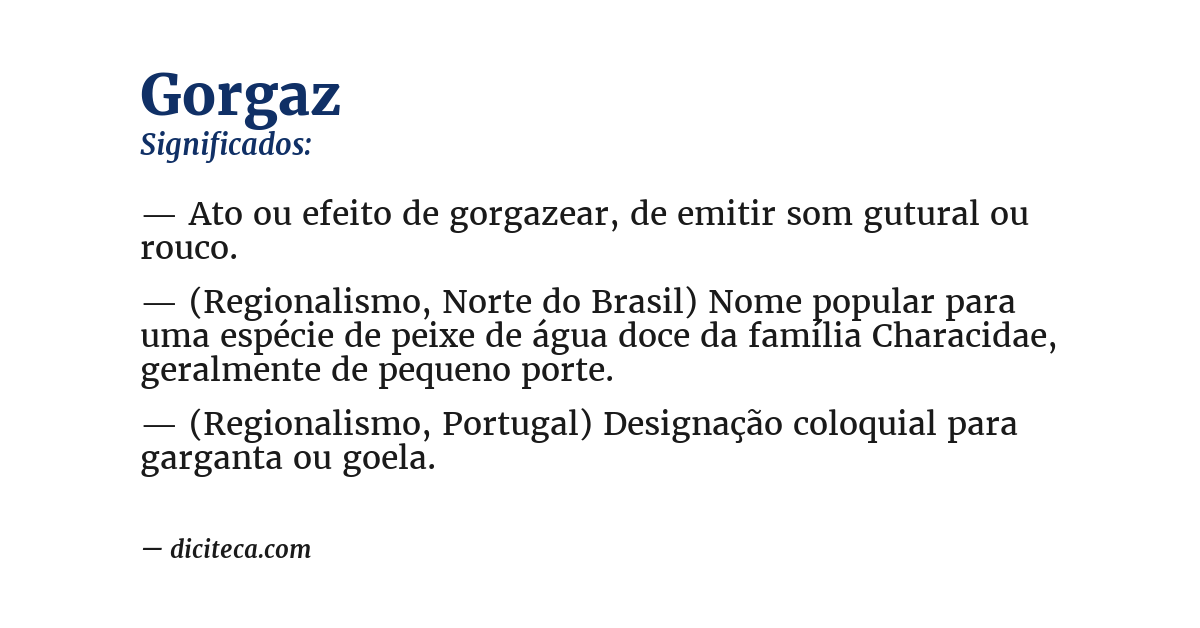 Significado de gorgaz