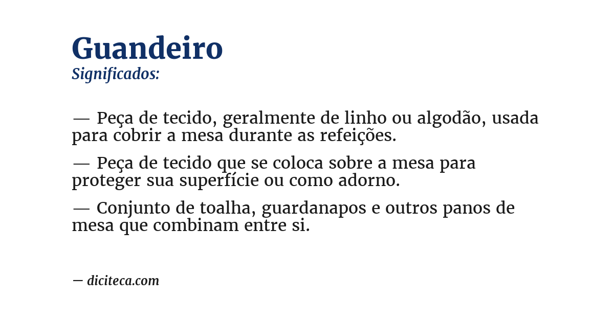 Significado de guandeiro