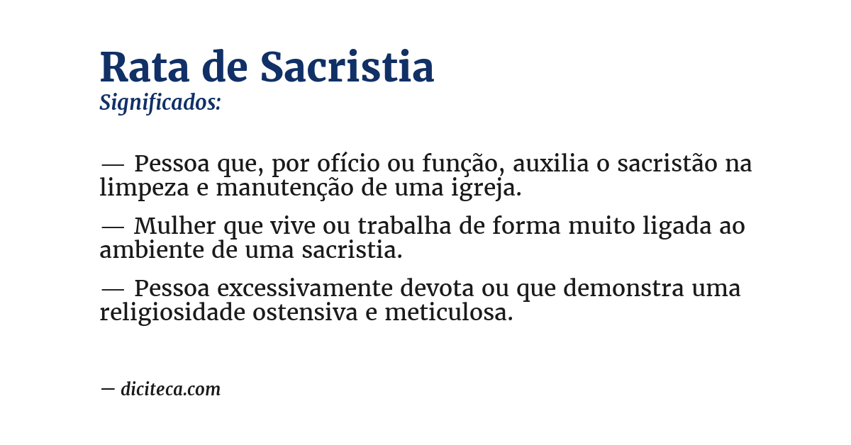 Significado de rata de sacristia
