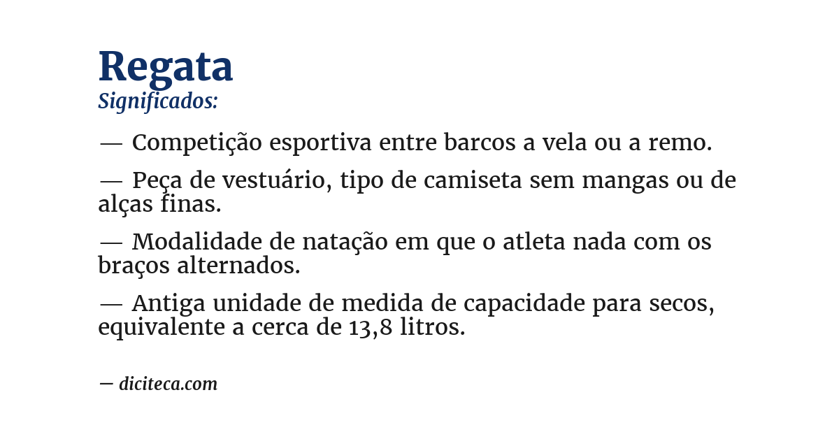 Significado de regata