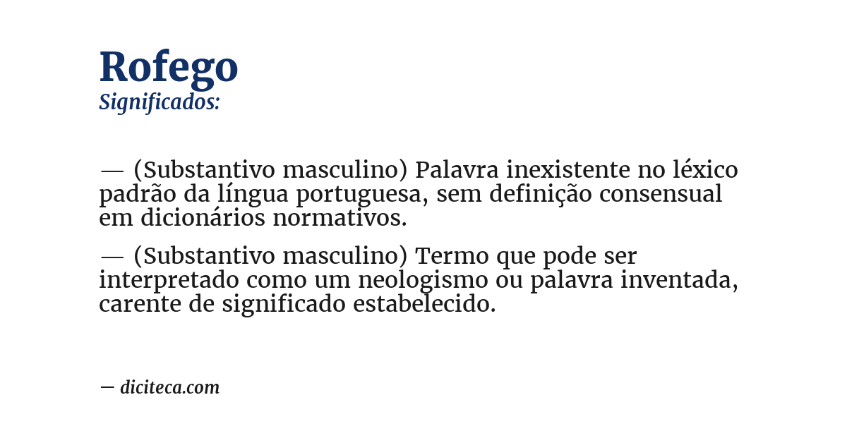 Significado de rofego
