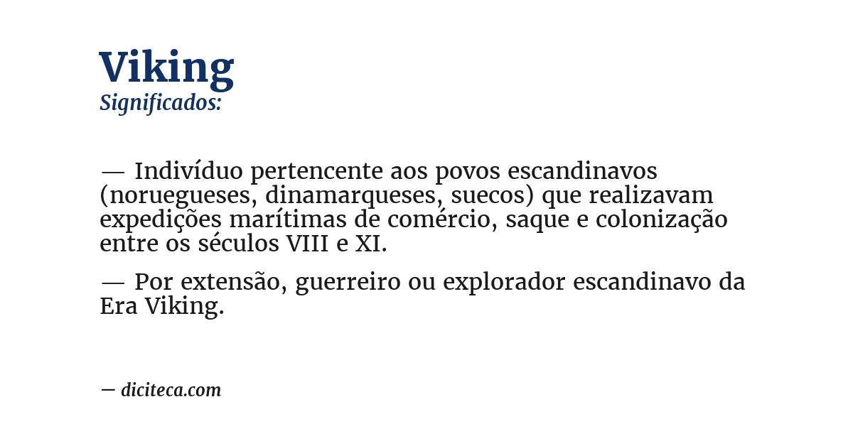 Significado de viking