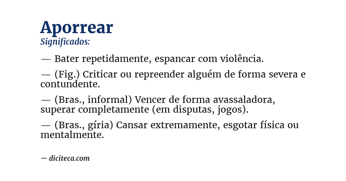 Significado de aporrear