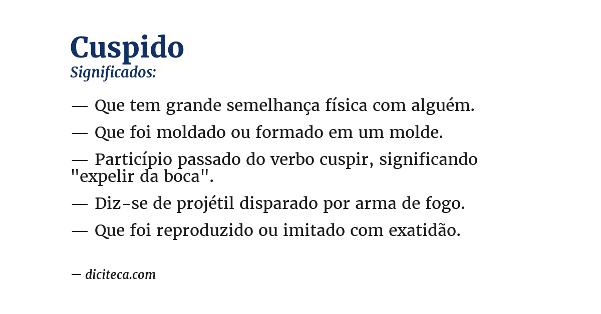 Significado de cuspido