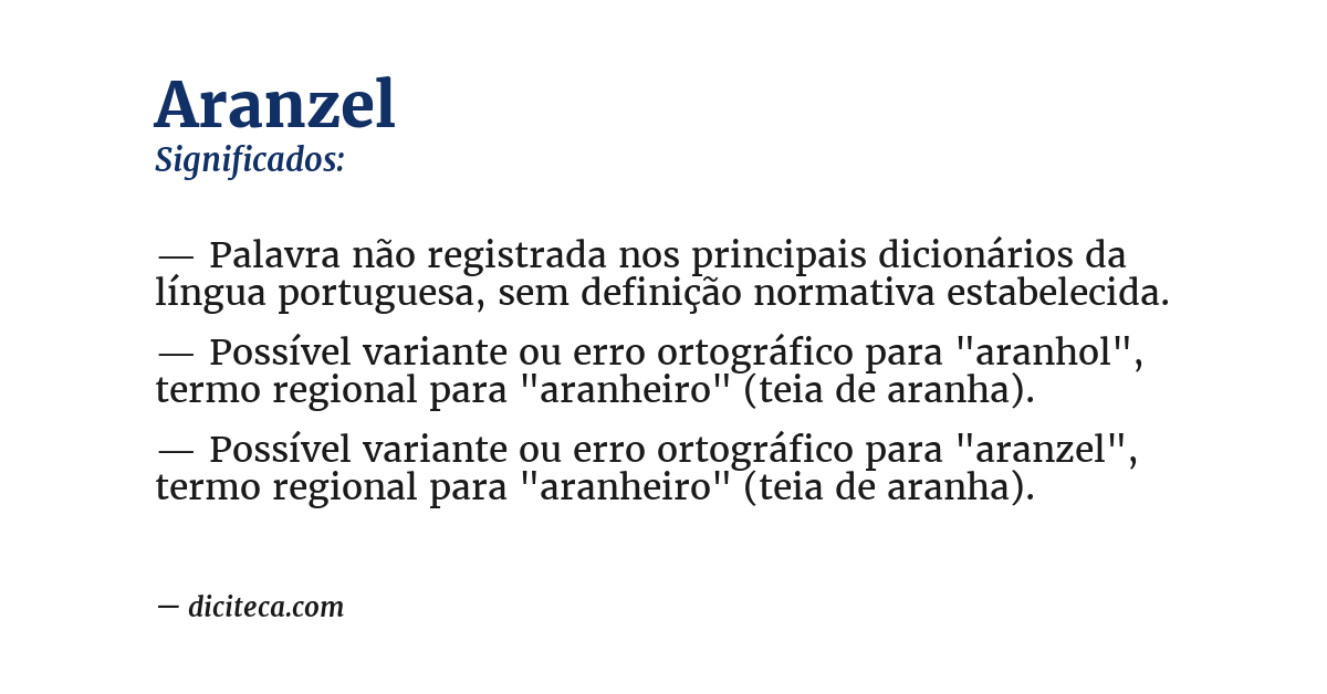Significado de aranzel