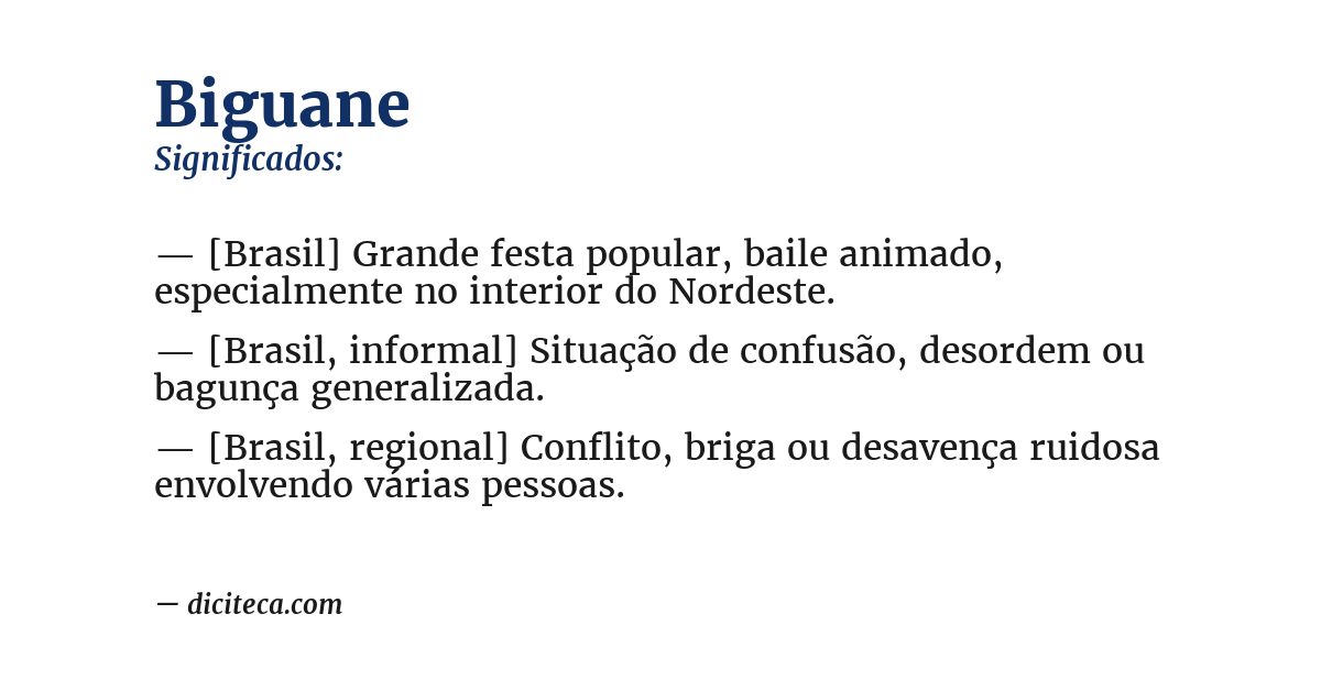 Significado de biguane