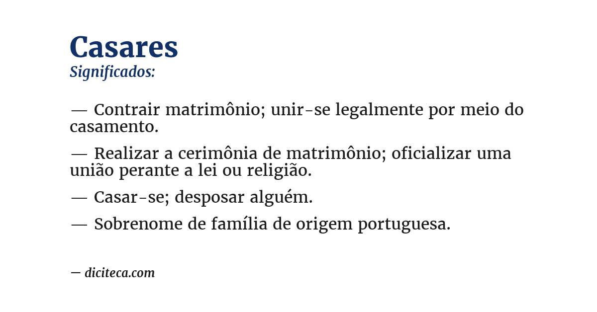 Significado de casares