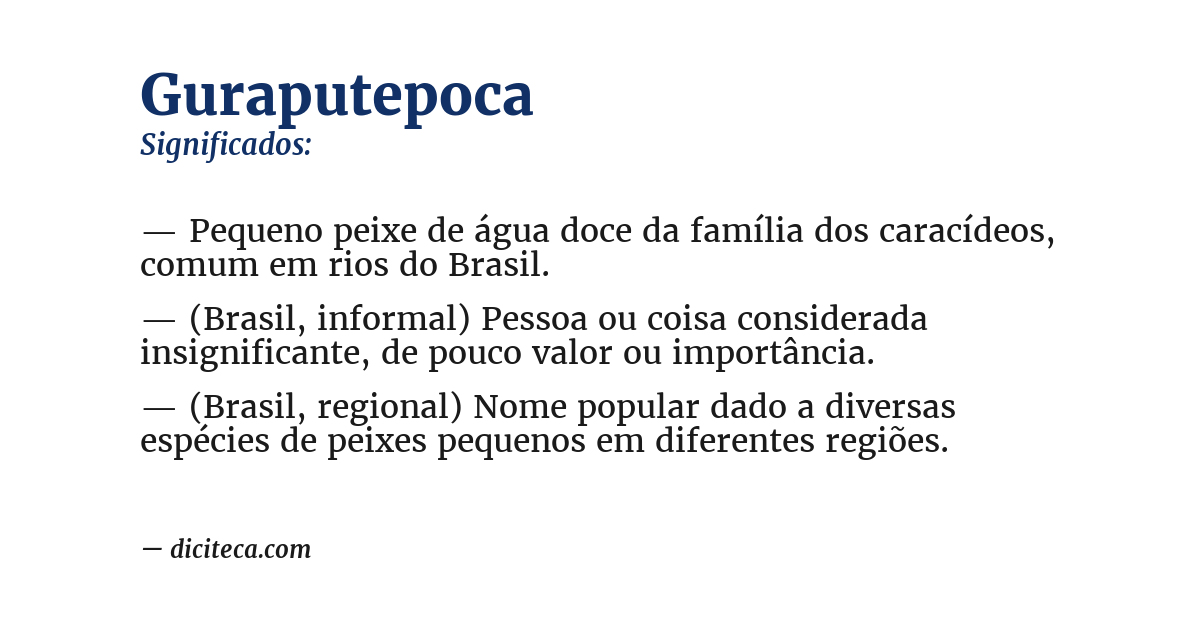 Significado de guraputepoca
