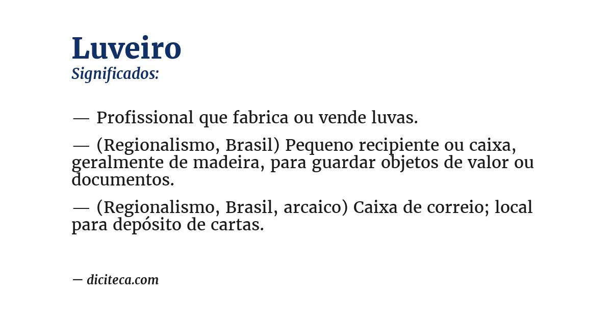 Significado de luveiro