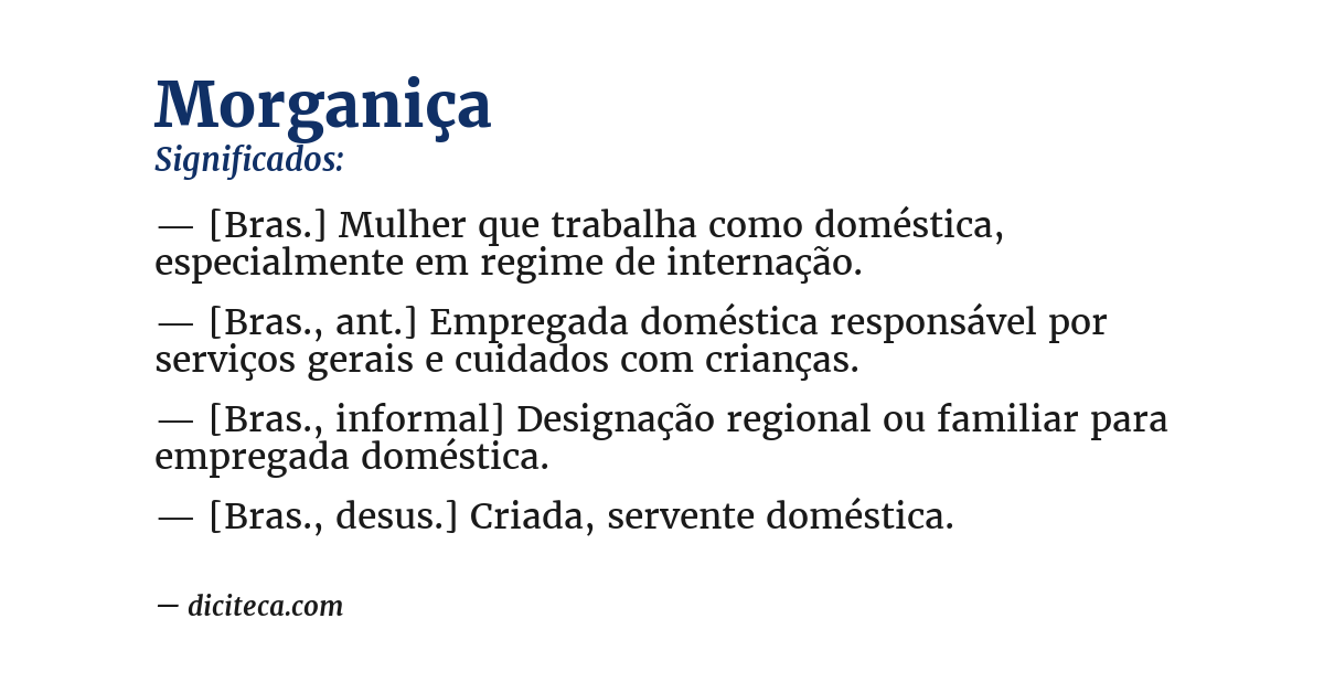 Significado de morganiça