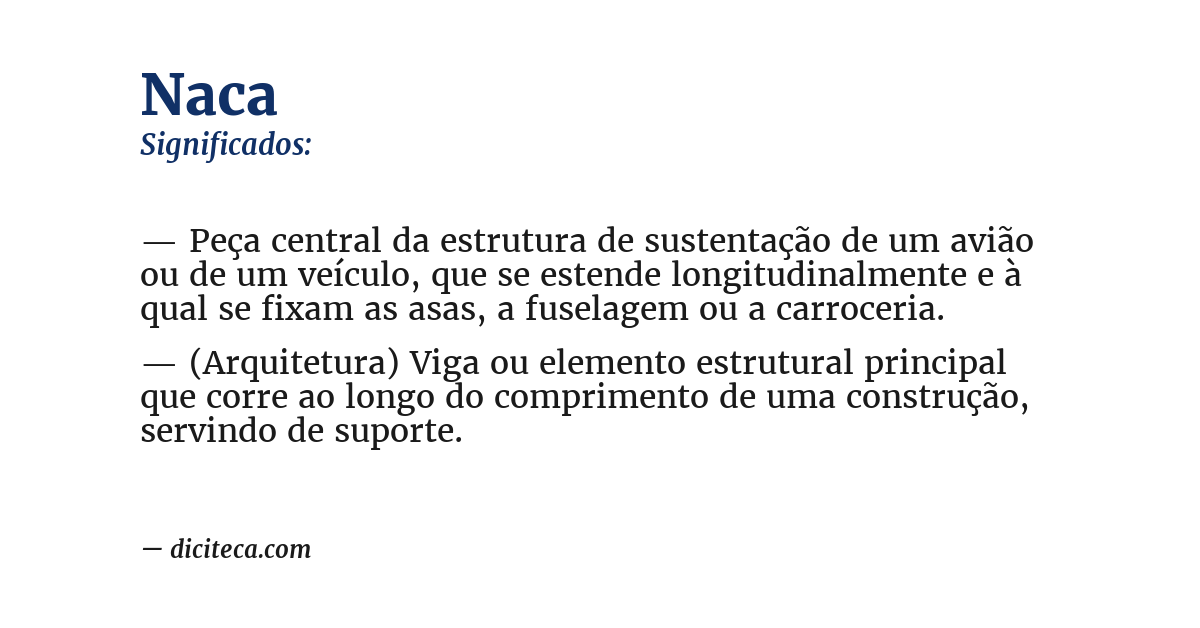 Significado de naca