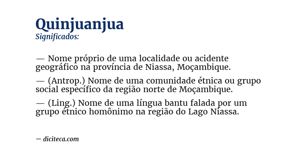 Significado de quinjuanjua