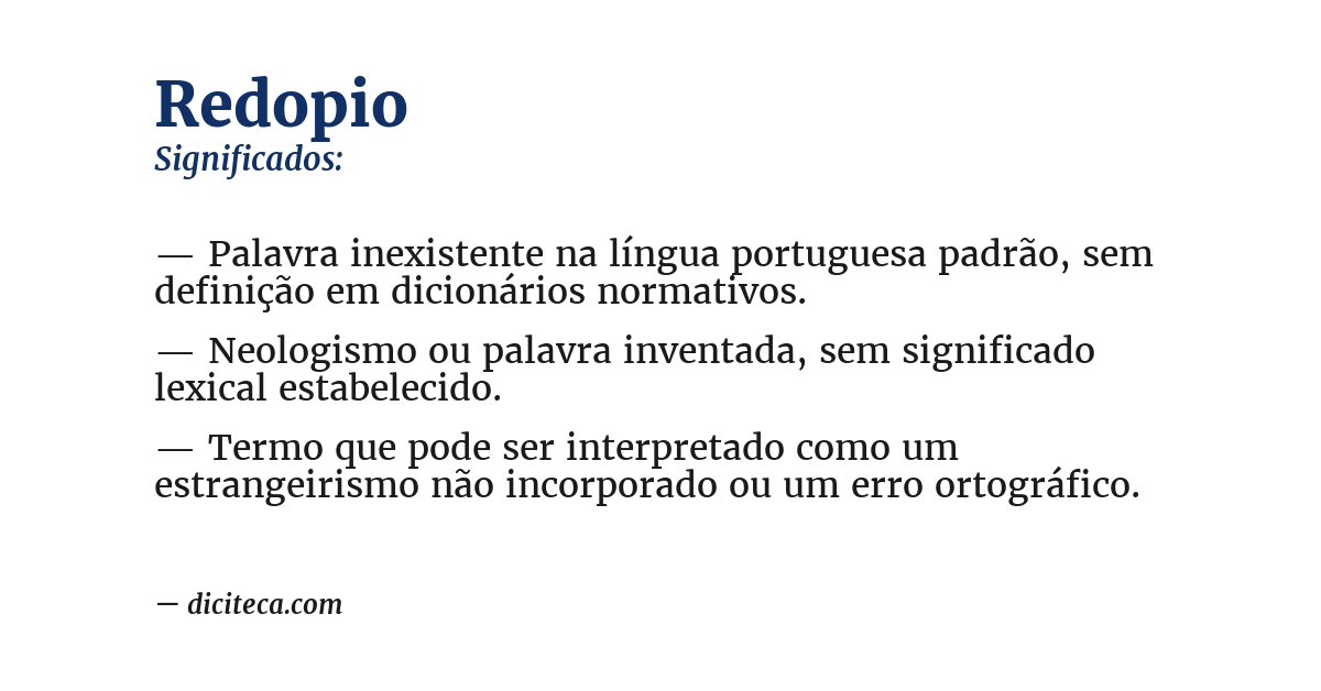 Significado de redopio