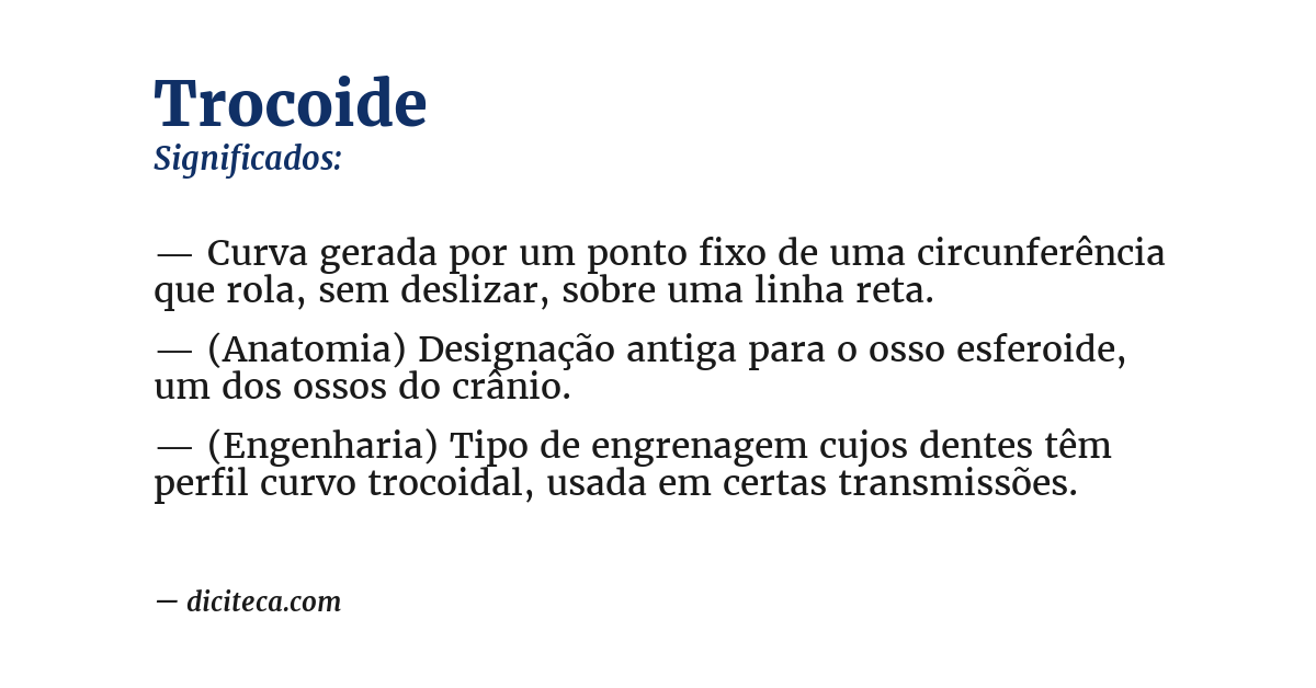 Significado de trocoide
