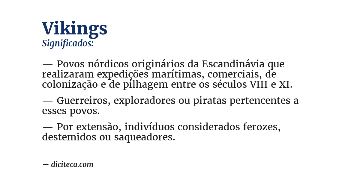 Significado de vikings