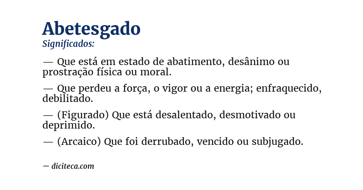 Significado de abetesgado
