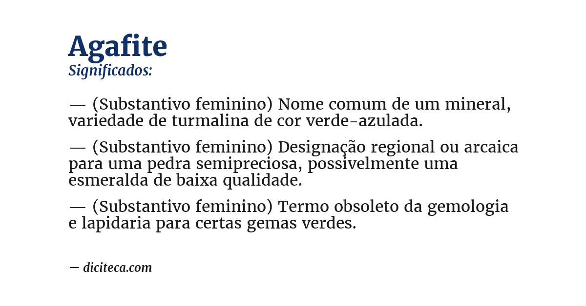 Significado de agafite
