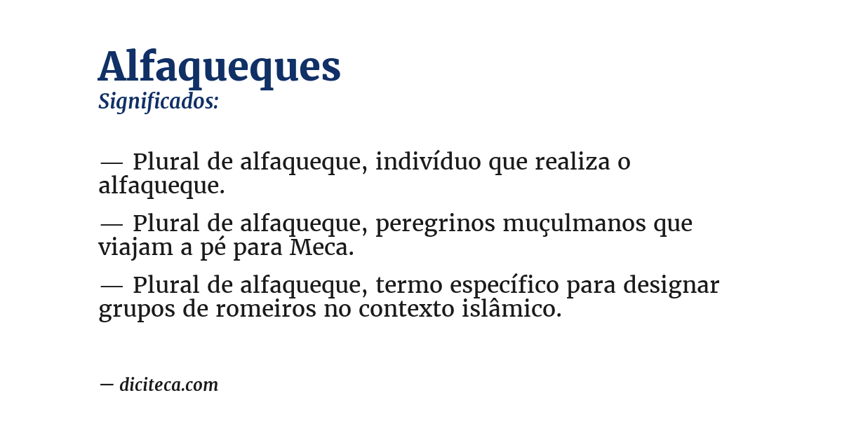 Significado de alfaqueques