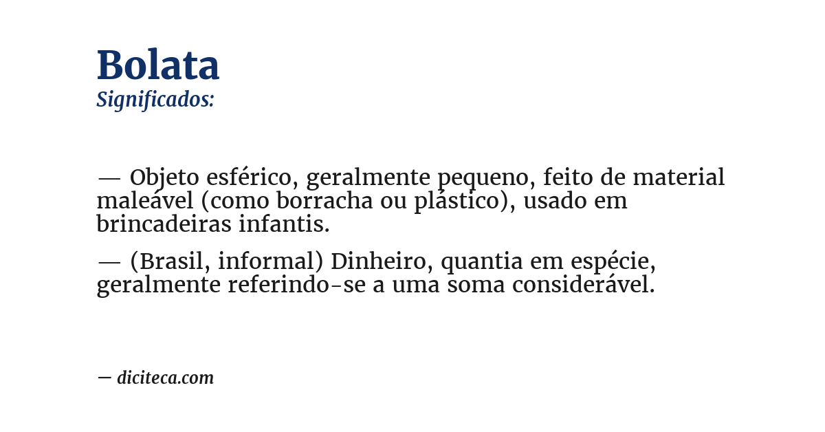 Significado de bolata